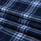 1 Yard Navy Cobalt and White Plaid Cotton Flannel Fabric 56 inch Width